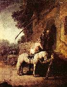 Rembrandt van rijn The Good Samaritan Spain oil painting artist